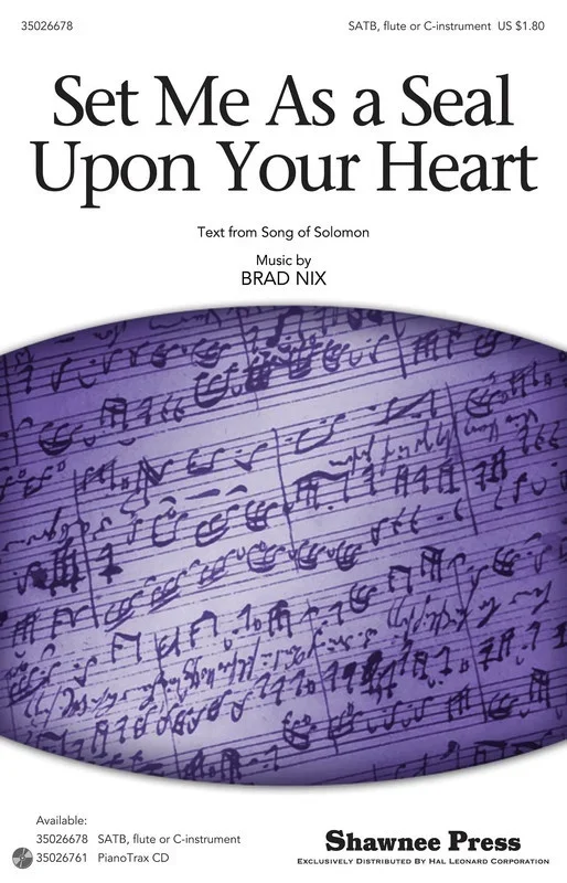 Set Me As A Seal Upon Your Heart SATB/Flute (Octavo)