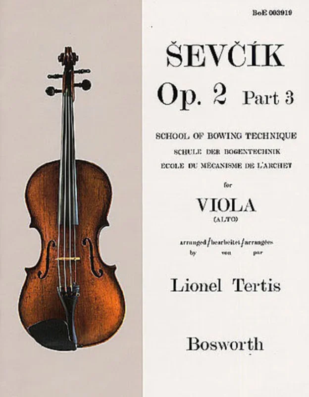 Sevcik Viola Studies Op 2 Pt 3 (Softcover Book)
