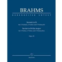 Sextet in B-flat Major, Op. 18 (Study Score) – String Sextet