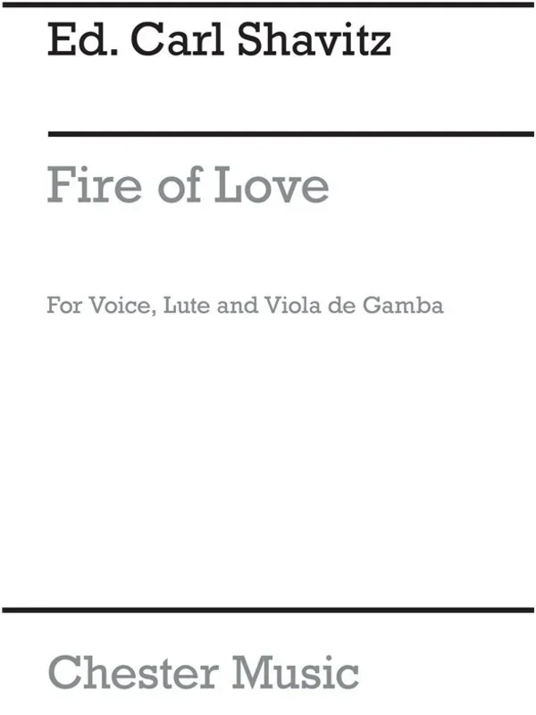 Shavitz Fire Of Love Voice/Guitar(Arc) (Softcover Book)