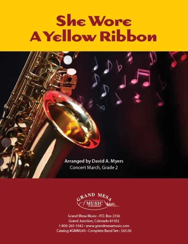 She Wore A Yellow Ribbon Concert Band 2 Score/Parts Book