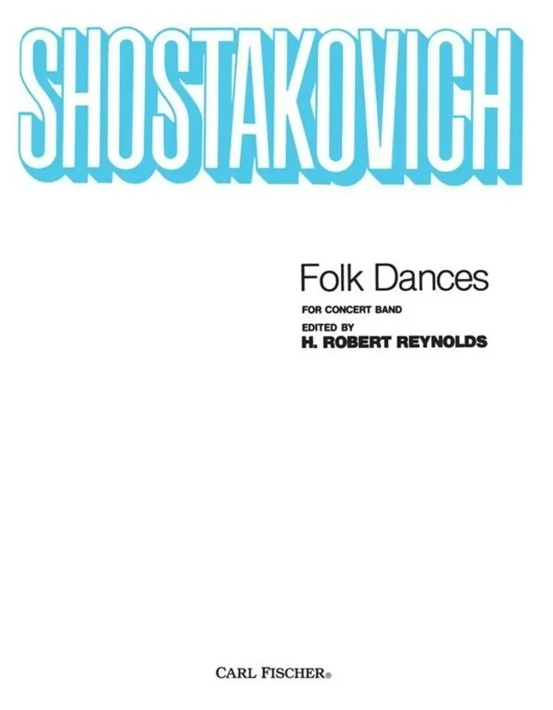 Shostakovich – Folk Dances Concert Band Score/Parts Book