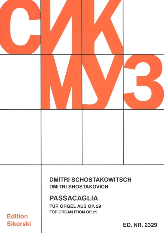 Shostakovich: Passacaglia, Op. 29