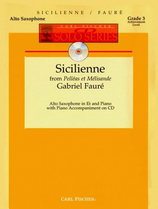 Sicilienne Alto Sax /Piano Book/CD