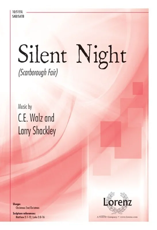 Silent Night (Scarborough Fair) Sab/SATB (Octavo)