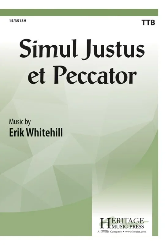 Simul Justus Et Peccator TTB (Octavo)