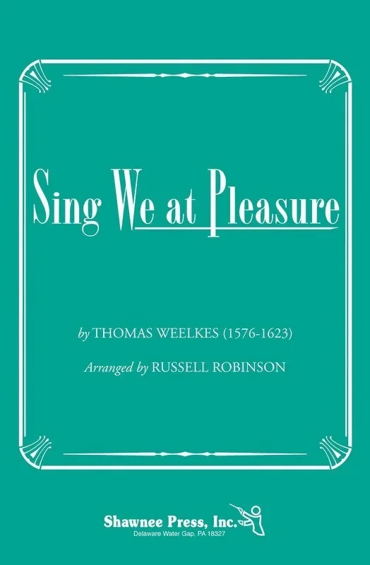 Sing We At Pleasure Book