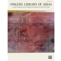 Singer’s Library of Arias – Medium Low Voice