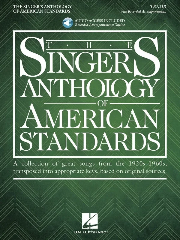 Singers Anth American Standards Tenor Book/Online Audio