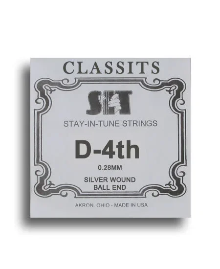 SIT Classits Silver Wound Classical Guitar Single String (D-4th)