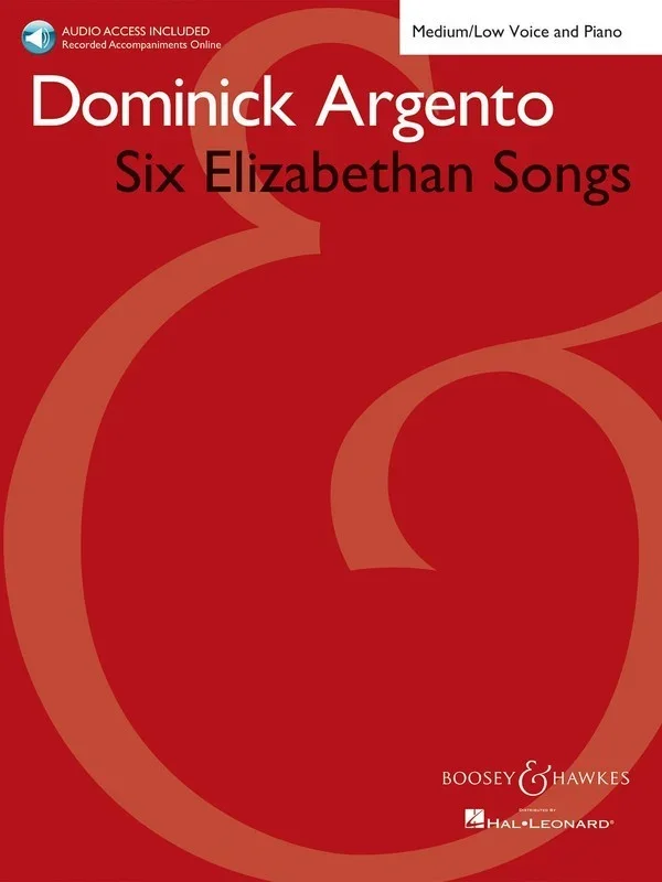 Six Elizabethan Songs Med/Low Book/Online Audio Book