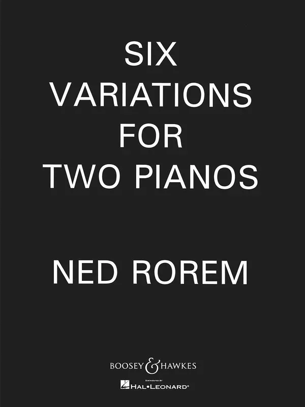 Six Variations For 2 Piano Book