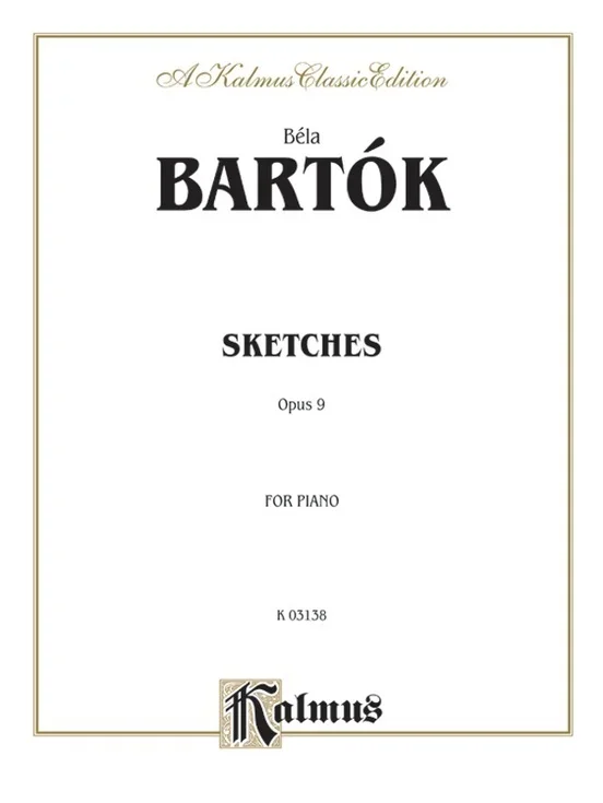 Sketches Op 9 Piano