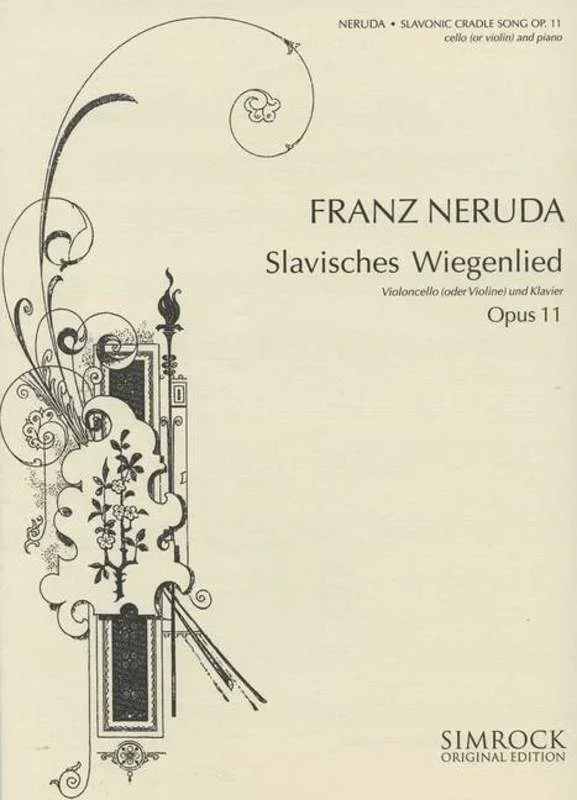 Slavonic Cradle Song Op 11 Violin Or Cello/Piano Book
