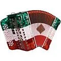 SofiaMari SMTT-3412, 2-Tone Accordion Red,White,Green Fa/Mi
