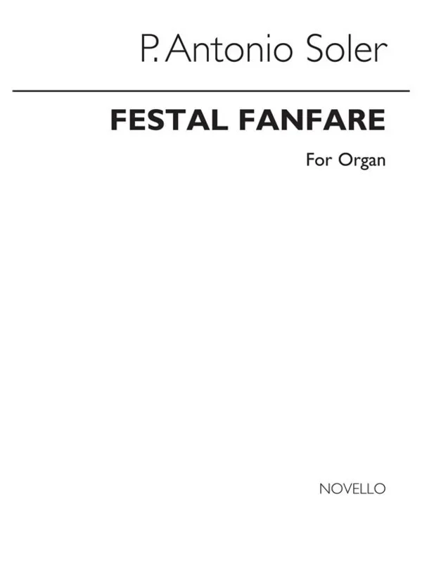 Soler Festal Fanfare Organ(Arc) (Softcover Book)