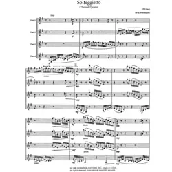 Solfeggietto – Clarinet Quartet