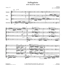 Solfeggietto – Saxophone Quartet (SATB)