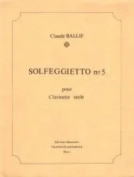 Solfeggietto No. 5, Op. 36 – Clarinet Unaccompanied