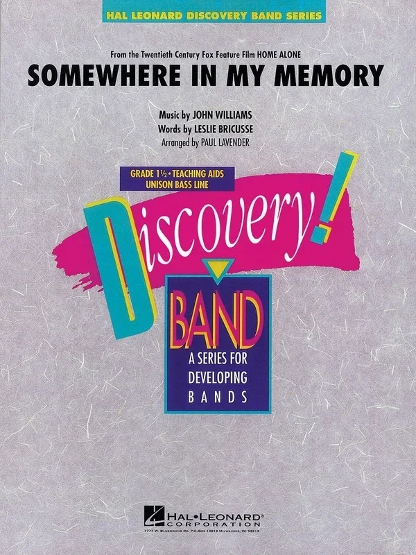 Somewhere In My Memory Discovery Plus Concert Band 1 (Music Score/Parts)