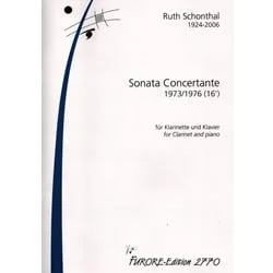 Sonata Concertante – Clarinet and Piano