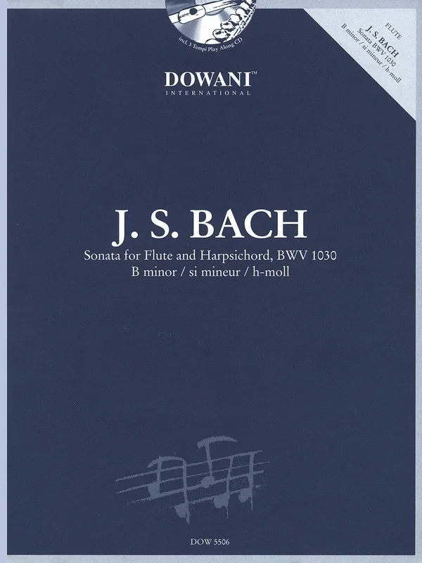 Sonata For Flute B Min Bwv 1030 Book/CD (Softcover Book/CD)