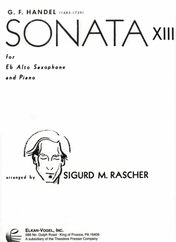 Sonata No 13 Ed Rascher Alto Sax/Piano