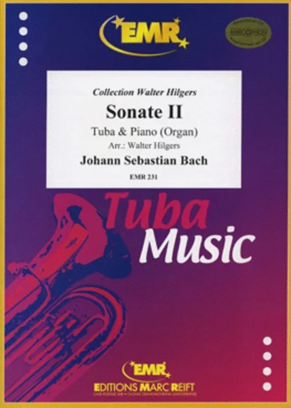 Sonata No 2 Arr Hilgers Tuba/Piano Book