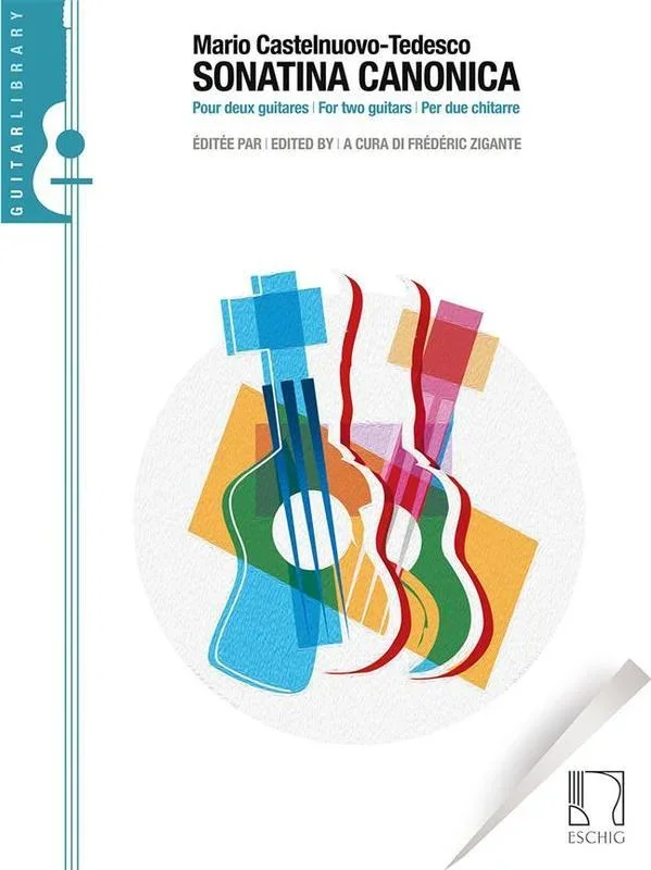 Sonatina Canonica For Two Guitars Book