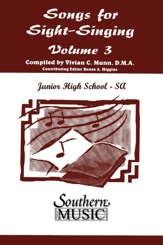 Songs For Sight Singing Vol 3 Junior High SSA (Octavo)