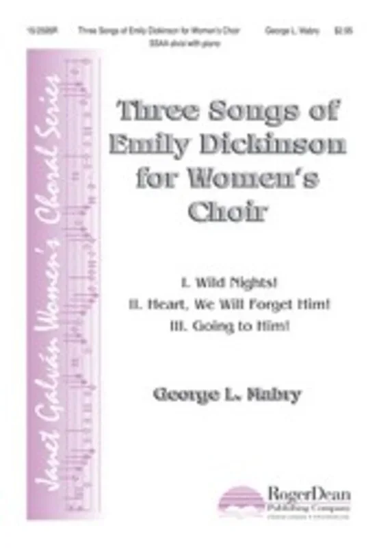 Songs Of Emily Dickinson 3 For Womens Choir SSAA