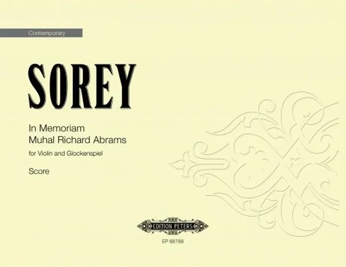 Sorey – In Memoriam Muhal Richard Abrams Violin/Glock (Pod) Softcover Book (Glockenspiel|Violin)