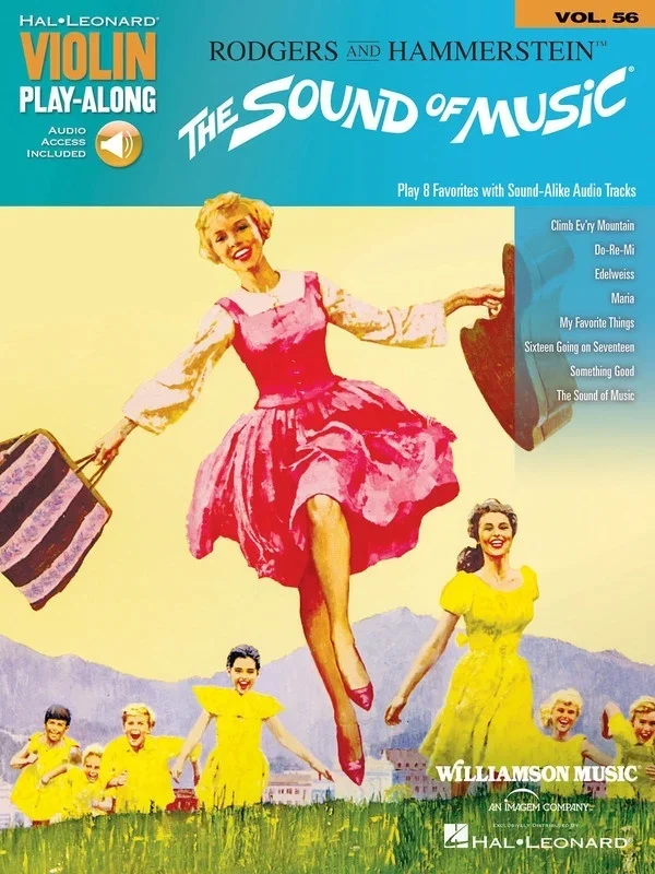 Sound Of Music Violin Playalong V56 Book/Online Audio