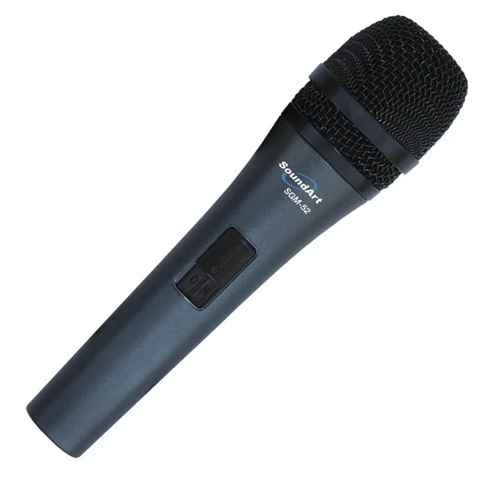 SoundArt Hand-Held Dynamic Microphone with Protective Bag