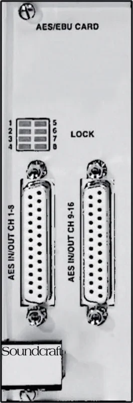 Soundcraft 16 In 16 Out Xlr Aes Card