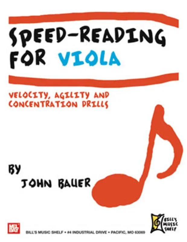 Speed Reading For Viola: Book