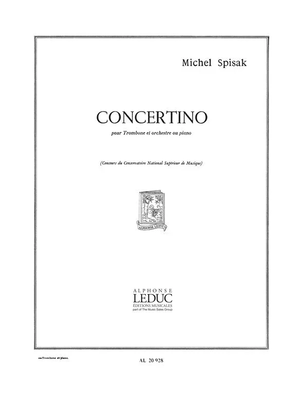 Spisak: Concertino for Trombone and Orchestra or Pinano