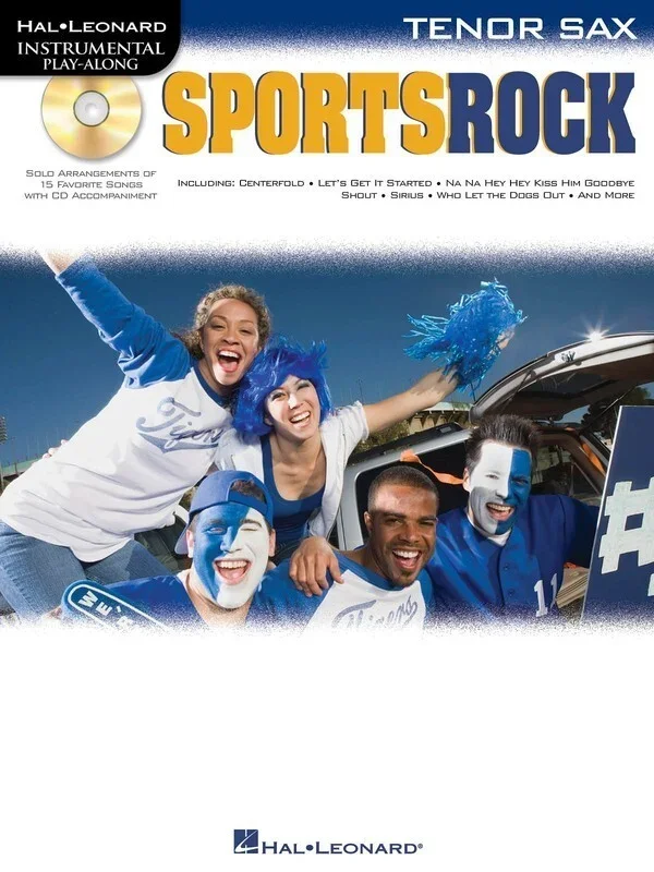 Sports Rock Tenor Sax Play Along Book/CD (Softcover Book/CD)