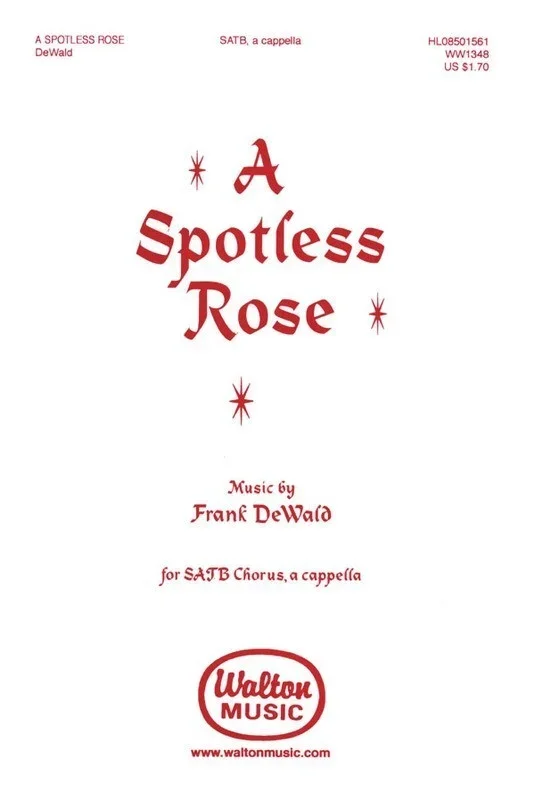Spotless Rose SATB (Octavo)