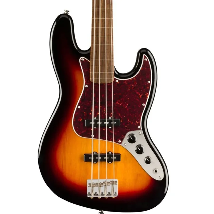 Squier Classic Vibe ’60s Jazz Bass Fretless, 3-Color Sunburst