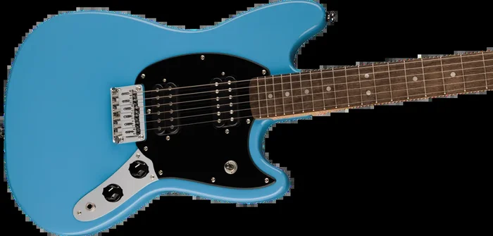 Squier Sonic Mustang HH, Laurel Fingerboard, Black Pickguard, California Blue