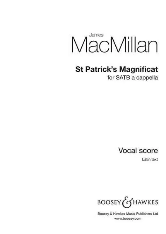 St Patricks Magnificat SATB A Cappella (Octavo) Book