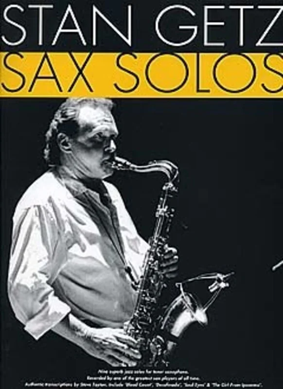 Stan Getz Sax Solos Tenor Sax (Softcover Book)