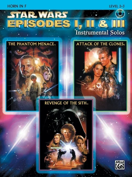 Star Wars Ep 1-3 Inst Solos Horn Book/CD