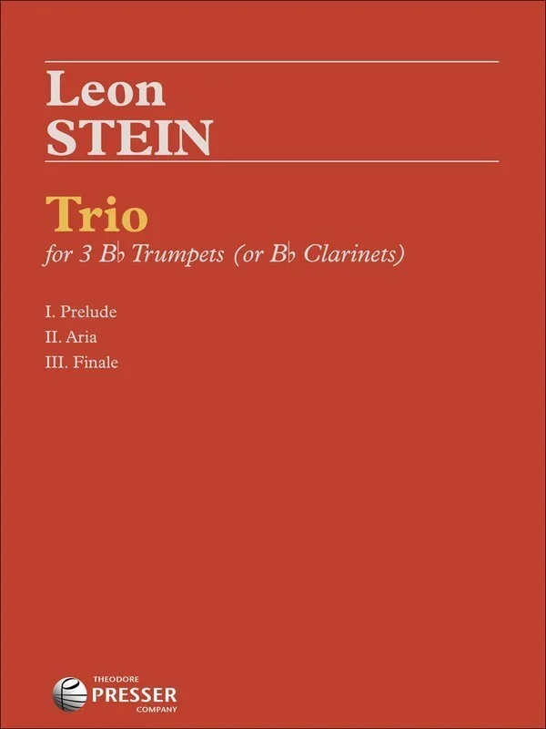Stein – Trio For 3 Trumpets Or 3 Clarinets Score/Parts