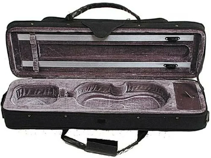 Stentor 4/4 Violin Case Rectangular Moulded Polystyrene Black Nylon Yarn