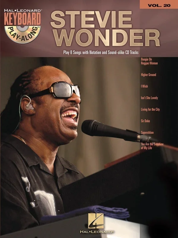 Stevie Wonder Keyboard Play Along Book/CD V20 (Softcover Book/CD)