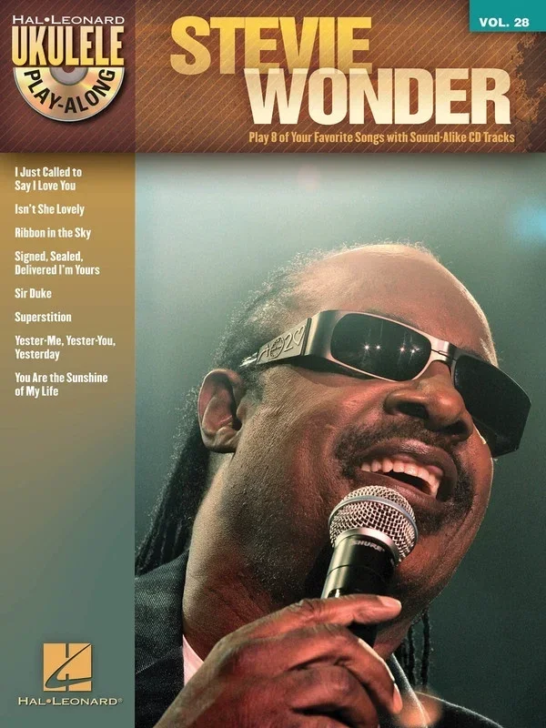 Stevie Wonder Ukulele Play Along V28 Book/CD (Softcover Book/CD)