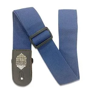 Strait Music Company Poly Guitar Strap – Navy