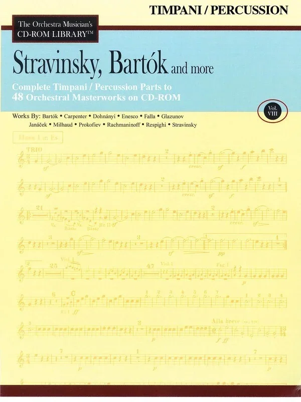 Stravinsky Bartok and More V8 CD Rom Lib Timp/Per (CD-Rom Only)
